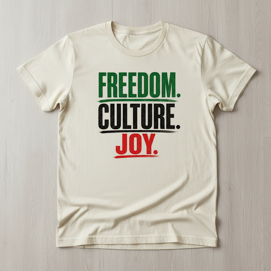 Freedom. Culture. Joy. tee