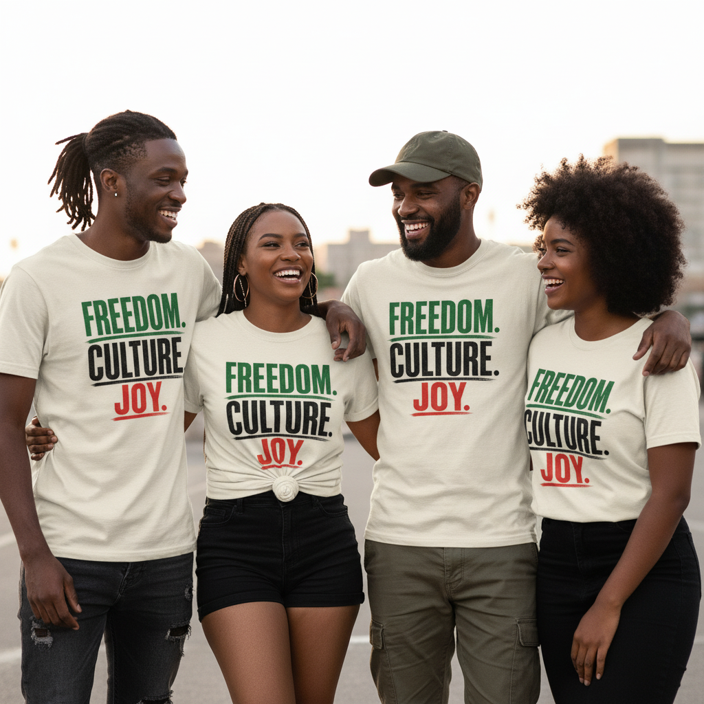 Freedom. Culture. Joy. tee