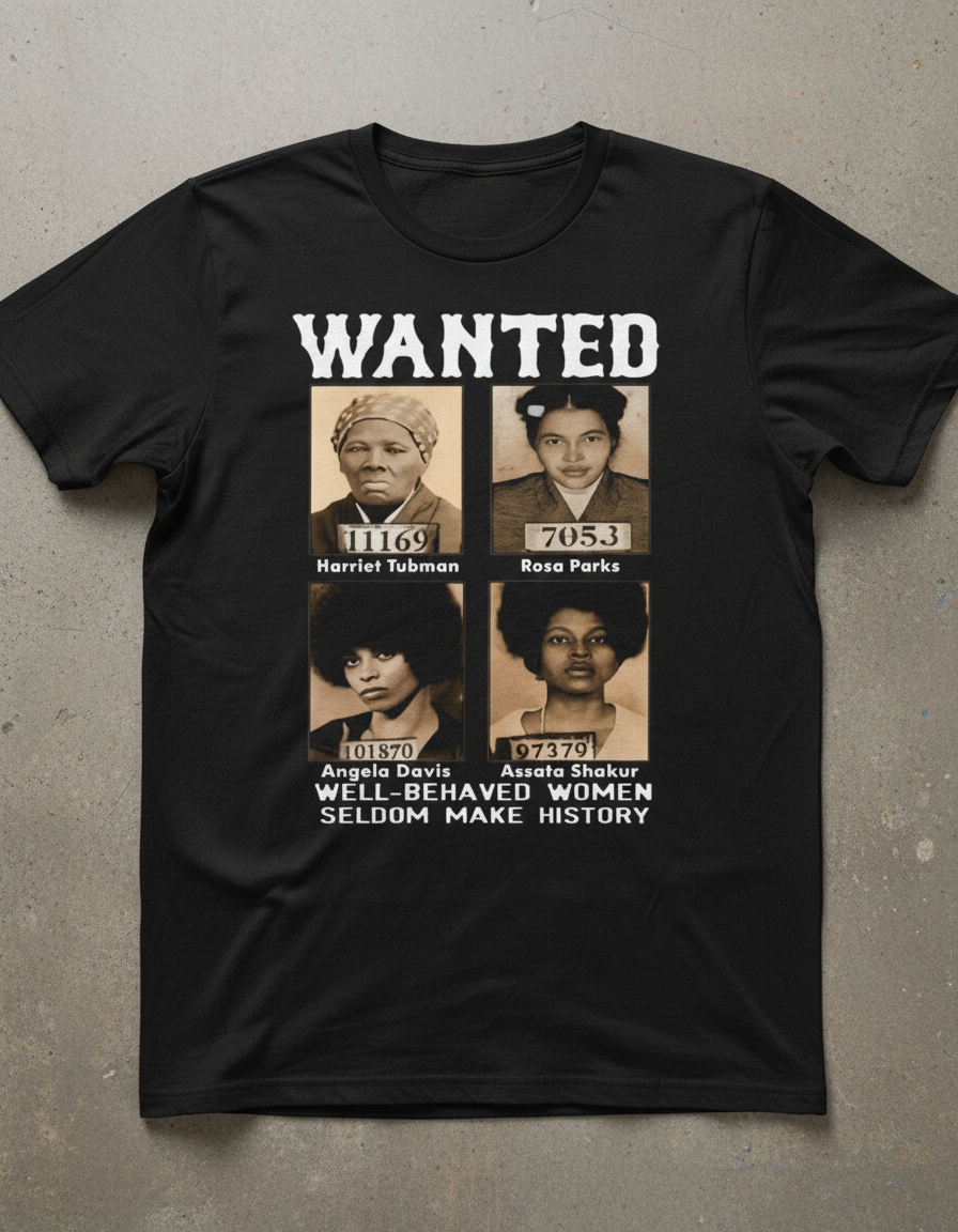 Wanted poster t-shirt